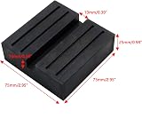 AUTOXBERT 2pcs Car Lift Jack Stand Rubber Pads Square Slotted Frame Rail Guard view 2