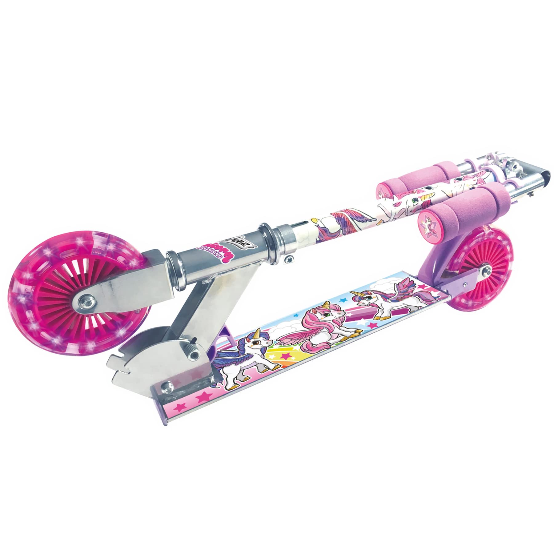 Ozbozz Unicorn Scooter with 2 Light UP Wheels