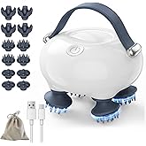 IOOKNA Scalp Massager, Head Massager Scalp with Tangle-Resistant Design | Portable Head Massager, Hair Massagers with 12 Massage Heads, 3 Modes, Mothers Day Gifts, Father Day Gifts for Mom, Dad