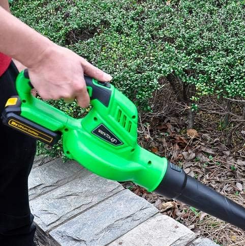 Cordless Leaf Blower Werktough 20V B001 with 3.0A Battery and Fast Charger Leaf Sweeper Blower - Image 4