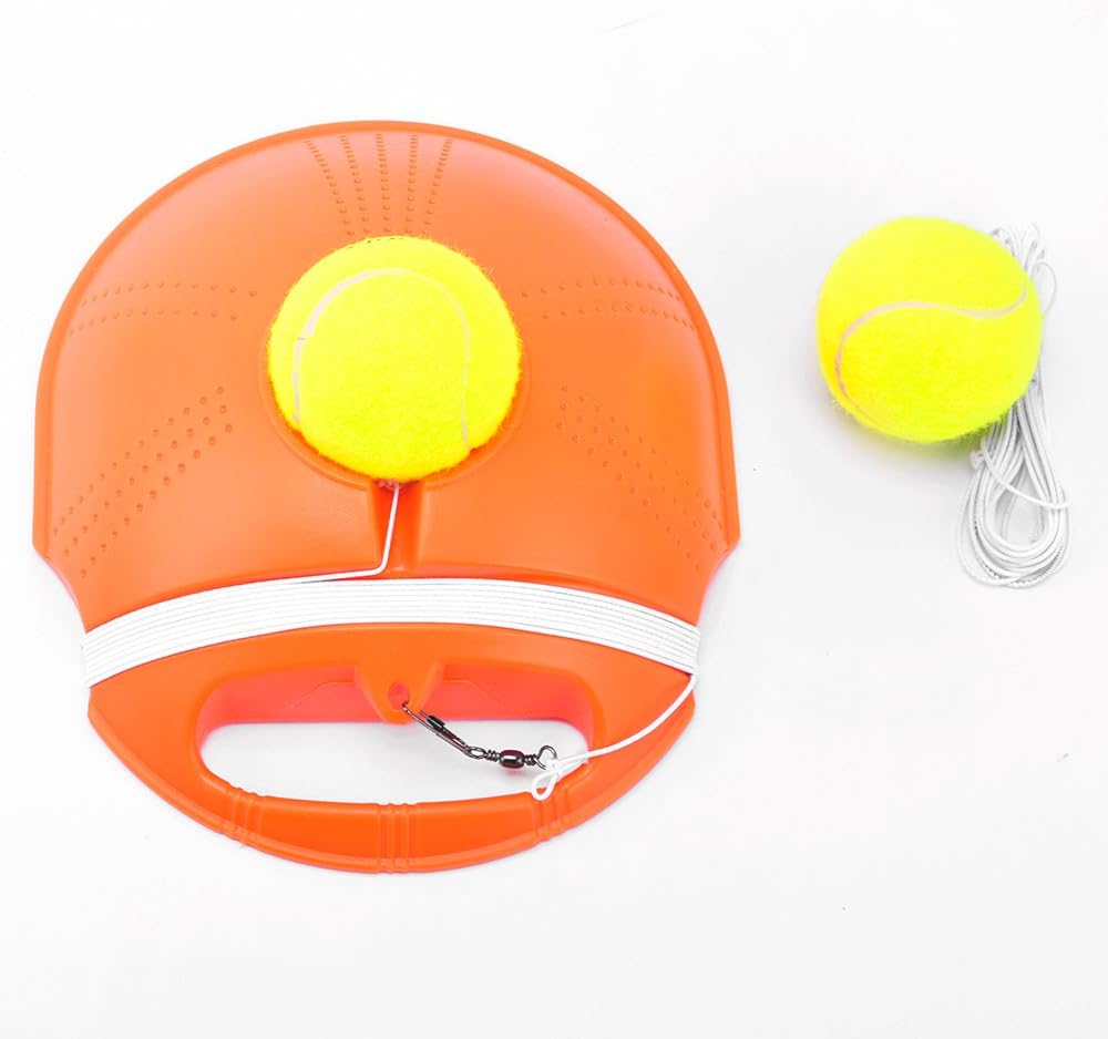 Springen Tennis Trainer Rebound Baseboard Tennis Ball Self-Study Practice Tool Equipment Sport Exercise for Beginner with 2 Balls : Sports & Outdoors