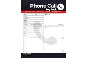 Phone Call Log Book: Small Business Call Log | Ready for 480 Contact Log Entries | Home & Office Calls Log Organizer and Mess