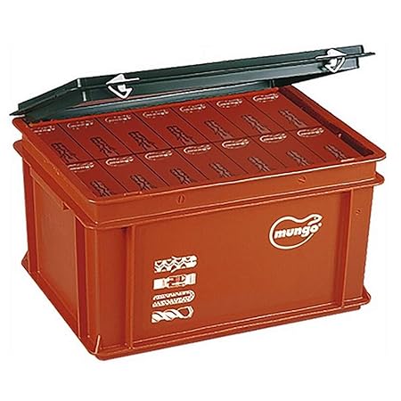 Mungo 1050101 MQ Dübel Quattro, Nylon, Maxi Box, 10 mm x 50 mm, Orange (1400-er pack)