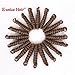 3 Packs Eunice Hair Synthetic Toni Curl Crochet Braids Short Kanekalon Braiding Hair Spiral Curls Jamaican Bouncy Twist Hair Extensions 20 Strands/Pack(10 inch toni, 27)