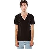 American Apparel Men's Unisex Fine Jersey Short-Sleeve V-Neck