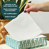 Talking Tables Table Kind 100 Pack 2ply 33cm White Napkins FSC EU Made view 6