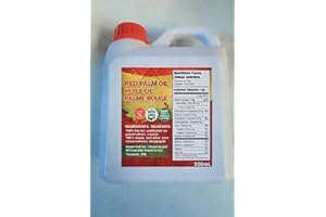 All Natural Red Palm Oil | Imported from Nigeria | Unrefined | 500ml
