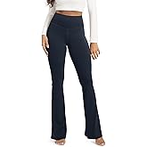 ODODOS Cloud Feeling Flared Yoga Pants for Women, High Waist Casual Bootleg Lounge Pants, 30"/32" Inseam