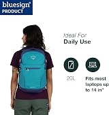 Osprey Daylite 20L Backpack Soundwave Grey Latte Brown Unisex view 2