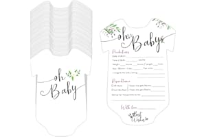 Baby Shower Predictions Advice Cards for Parent to Be Mom Cute Baby Shower Game Cards Favor for Guests New Parent Gender Reve