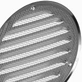 EUROPLAST Aluminium Ø100mm 4in Round Air Vent Grille with Insect Mesh view 5