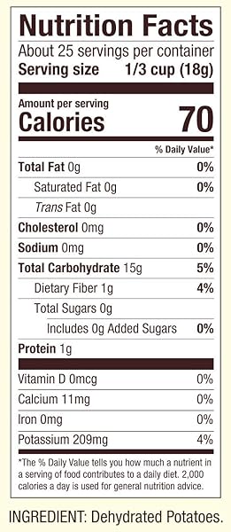 BOB’S RED MILL POTATO FLAKES, 16OZ (PACK OF 1) – NON GMO, VEGAN, KOSHER