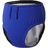 EEOST Youth Special Needs Reusable Swim Diapers Swimwear for Incontinence Cloth Diaper Covers Waterproof,Leakproof, Unisex (XS, Blue)
