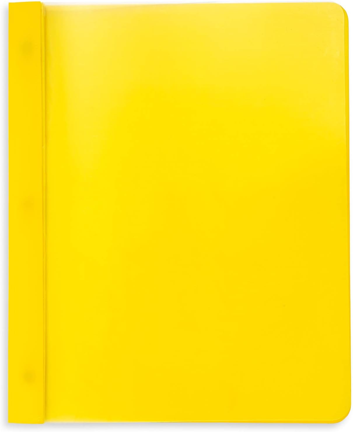 Blue Summit Supplies Assorted Color Plastic Report Covers with Prongs, 3 Prong Clear Report Cover for Presentation, School, Red, Orange, Yellow, Green, Blue, PP Plastic, 25 Pack : Office Products
