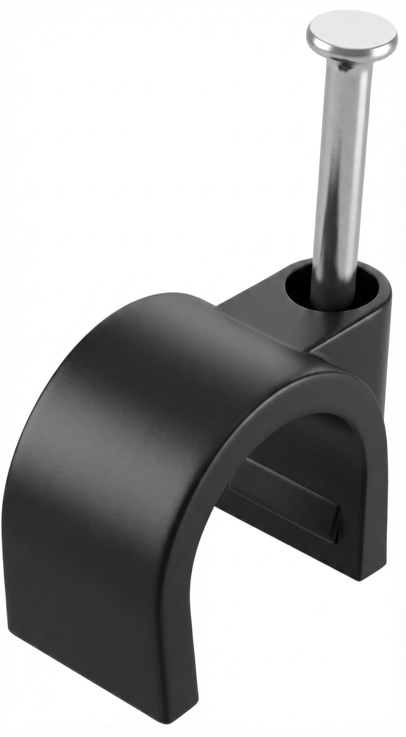 100x Nail clamp 10mm for Cable Black Cable clamp with Nail Cable clamp