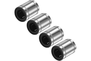 PATIKIL LM16UU Linear Ball Bearings 16mm Bore Dia 28mm OD 37mm Length, 4 Pcs Linear Motion Bushing Double Side Rubber Sealed 
