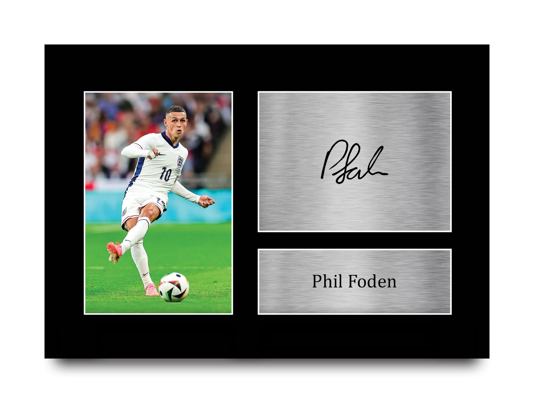 HWC Trading A4 Phil Foden England Gifts Printed Signed Autograph Picture for Football Fans and Supporters