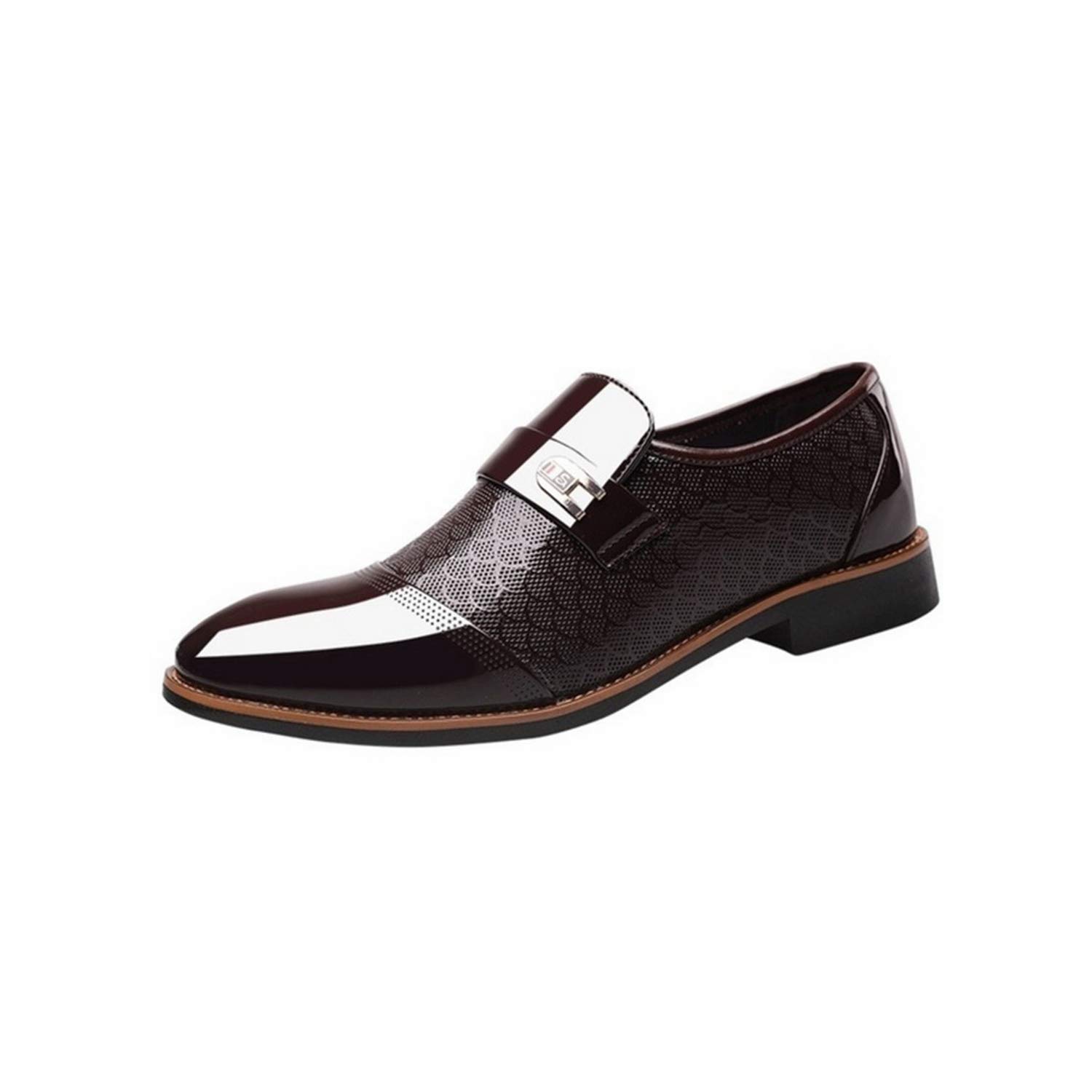 Formal Shoes Men Oxfords Business Wedding Social Handsome Mens Dress Shoes,Brown,9