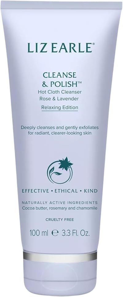 Liz Earle Cleanse & Polish Rose & Lavender Hot Cloth Cleanser 100ml