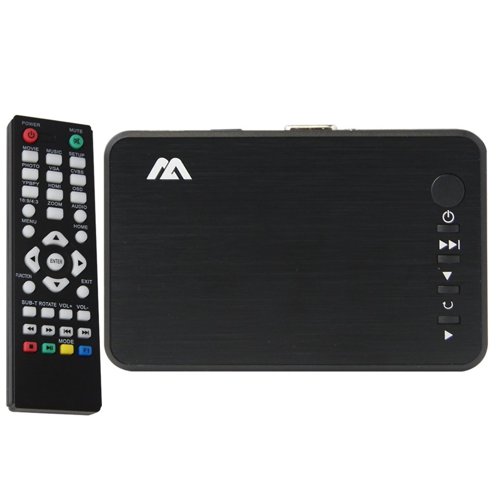 HDMI Portable Media Player, Buyee 1080P Full HD TV Digital Portable