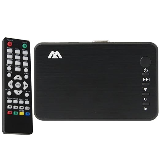 HDMI Portable Media Player, Buyee 1080P Full HD TV Digital Portable Mini Media Player Support