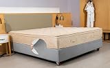 DUJUIKE Divan Bed Base Cover Velvet Elastic Fit Super King 200-210cm Light Grey view 7