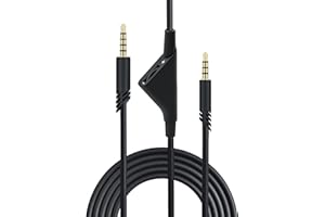 Mcbazel 2M 6.5 Feet Replacement Headset Cable with Volume Control for Astro A10/ A30/ A40, Headset Cord Lead for PS5/ PS4/ Xb