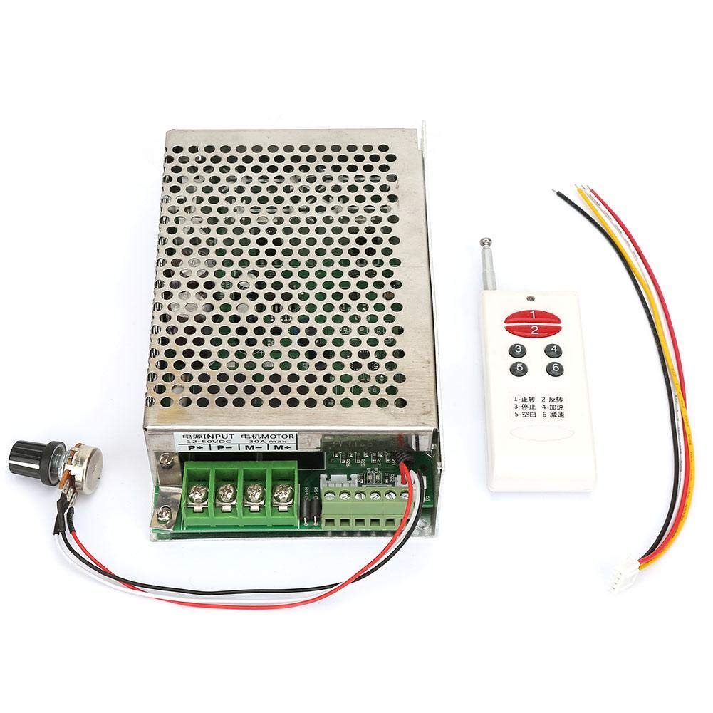 Speed Controller, Wireless Remote Forward and Reverse Motor Governor Control DC 12V/24V/30V 30A