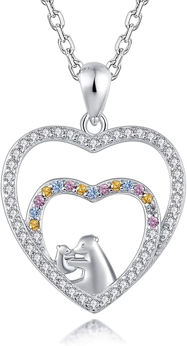 mama bear sterling silver necklace