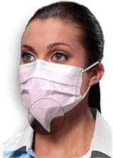 CROSSTEX SECUREFIT MASK Pink Earloop 50 Box - 10 Boxes Per Case view 2