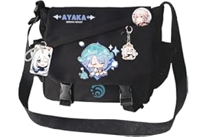 Dalicoter Genshin Impact Handbag Kaedehara Kazuha Crossbody Bag Single Shoulder Bag Adult Single Shoulder Backpack Black Bag