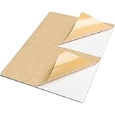 NATURALABEL Half Sheet Kraft Shipping Labels for Laser & Inkjet Printers - 2 per Page Self-Adhesive Mailing Labels, Matte (60 Count, 8.5" x 5.5")