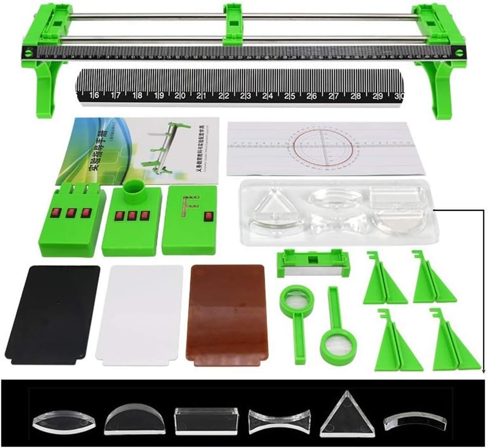 32 Physical Optics Experiment Kits, Optical Bench Kit, Clear Scale, Prism Group, Suitable for