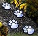 PAW PRINT GARDEN LIGHTING Solar LED Decorative Set of 4