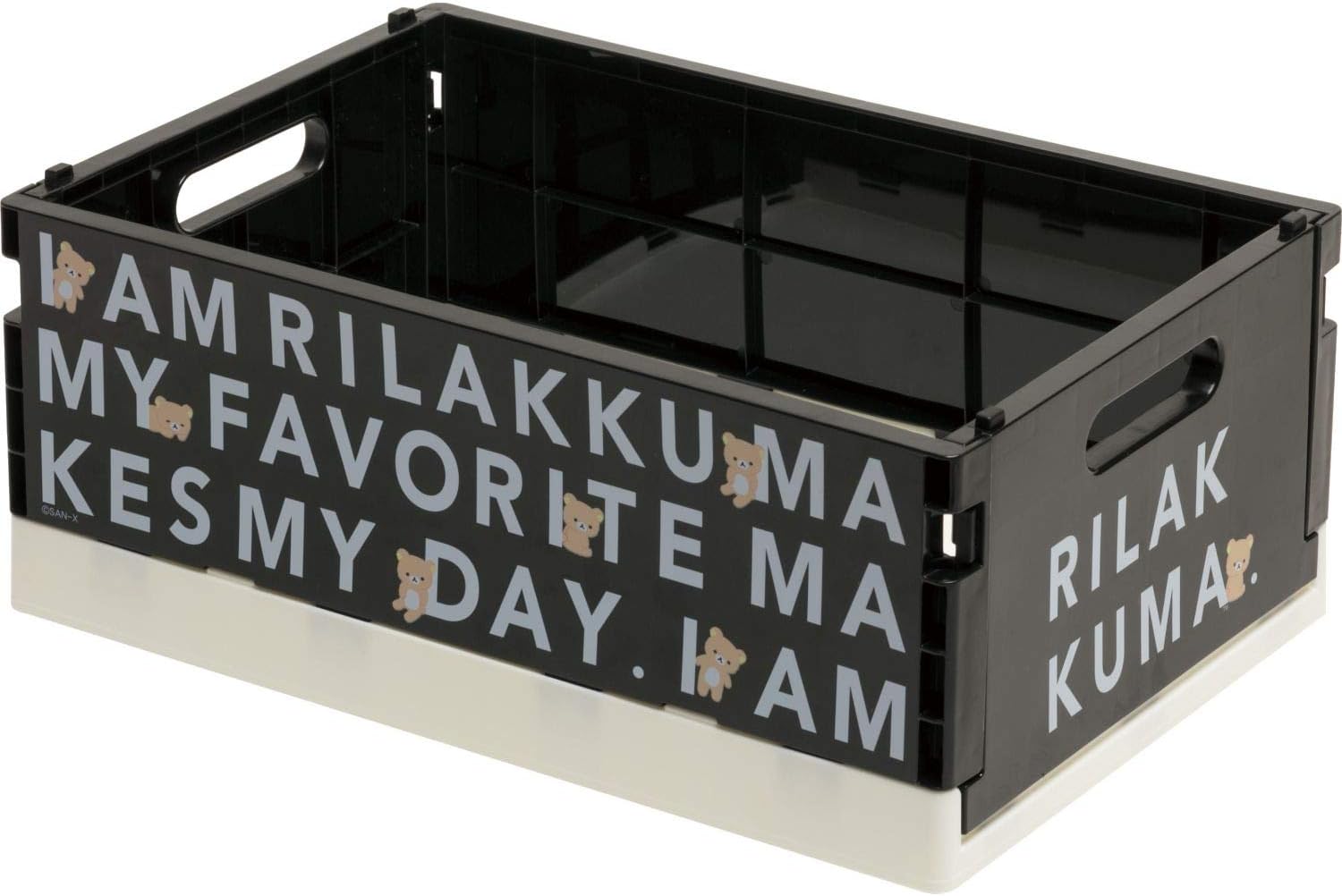 Amazon サンエックス リラックマ 折りたたみコンテナm Fb ブラック アニメ 萌えグッズ 通販
