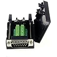 D-SUB DB15 Male Female 2Row 15Pin Plug to Terminal Breakout Board Connectors Male with Screw
