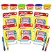 Play-Doh Party Favors Set for Toddlers Kids -- 6 Individually Wrapped Dough, Coloring and Crayons Packs Party Supplies