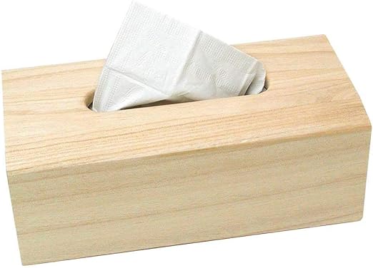 Artemio Caja para pañuelos con Fondo, Madera, Beige, 25 x 13 x 9 cm: Amazon.es: Hogar