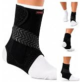 AREKANG PRO Quick-Fit Ankle Brace for Active Support &amp; Injury Recovery, Slim-Fit Stabilizer with 2 Flexible Bionic Pads, Breathable Air Fabric for Running &amp; Sports (Large, RIGHT)