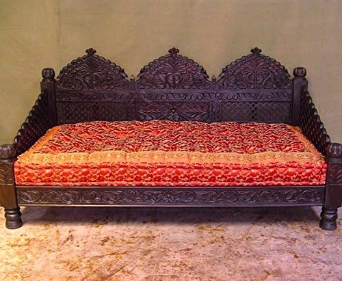 Worldcraft Industries Kela Sari Mattress, Red, Handmade in Rajasthan, India. Filled with Natural Cotton and Poly Dacron and Hand Tufted to securely Hold The Filling in Place. Imported into The US.