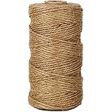 Shintop 328 Feet Natural Jute Twine Best Industrial Packing Materials Heavy Duty Natural Jute Twine for Arts and Crafts and G