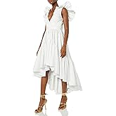 Making The Cut Womens Ruffle Dress with Flounce