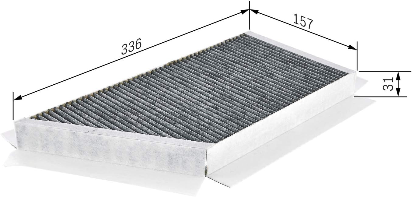 Bosch R2348 Activated Carbon Cabin Filter, Replacement Filter, Against Unpleasant Smells - Image 3