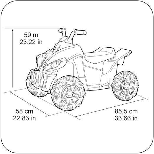 montable eléctrico feber quad wagon 12v