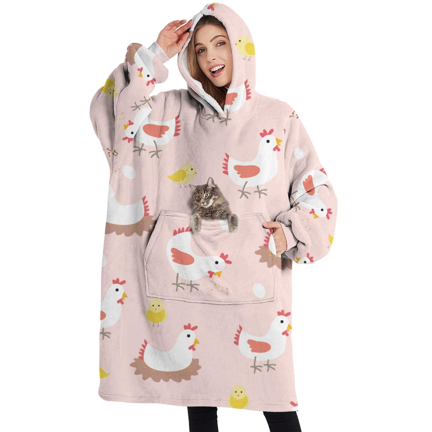 Touchbetter Pink Hen Chick Wearable Oversized