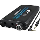 eSynic Rechargeable 16-300 Ohms Portable Headphone Amplifier 3.5mm | 12H Play Time- with Gain Switch &amp; Volume Control-Aluminum Alloy for Phone/Laptops/PC/MP4/Gaming Consoles/CD Player