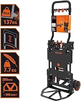 BLACK+DECKER 2-in-1 Sack Truck Trolley 55kg Hand Truck 120kg Platform view 9