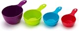 TIJAR Measuring Cups Set 4 Colorful Stackable Liquid Dry Ingredients 65ml 85ml view 7