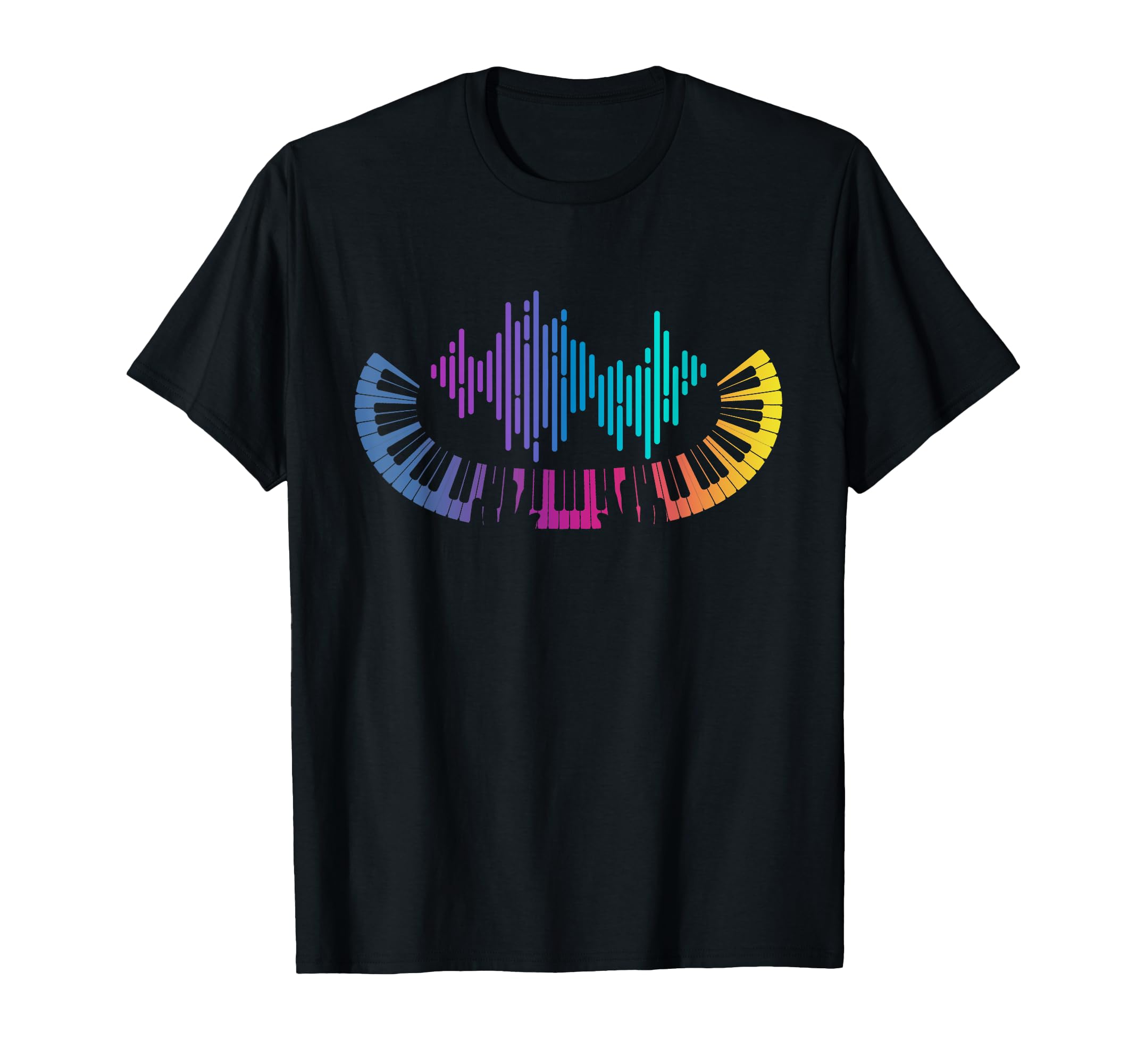 Colorful Piano Keyboard Pianist Musical Instrument Piano T-Shirt