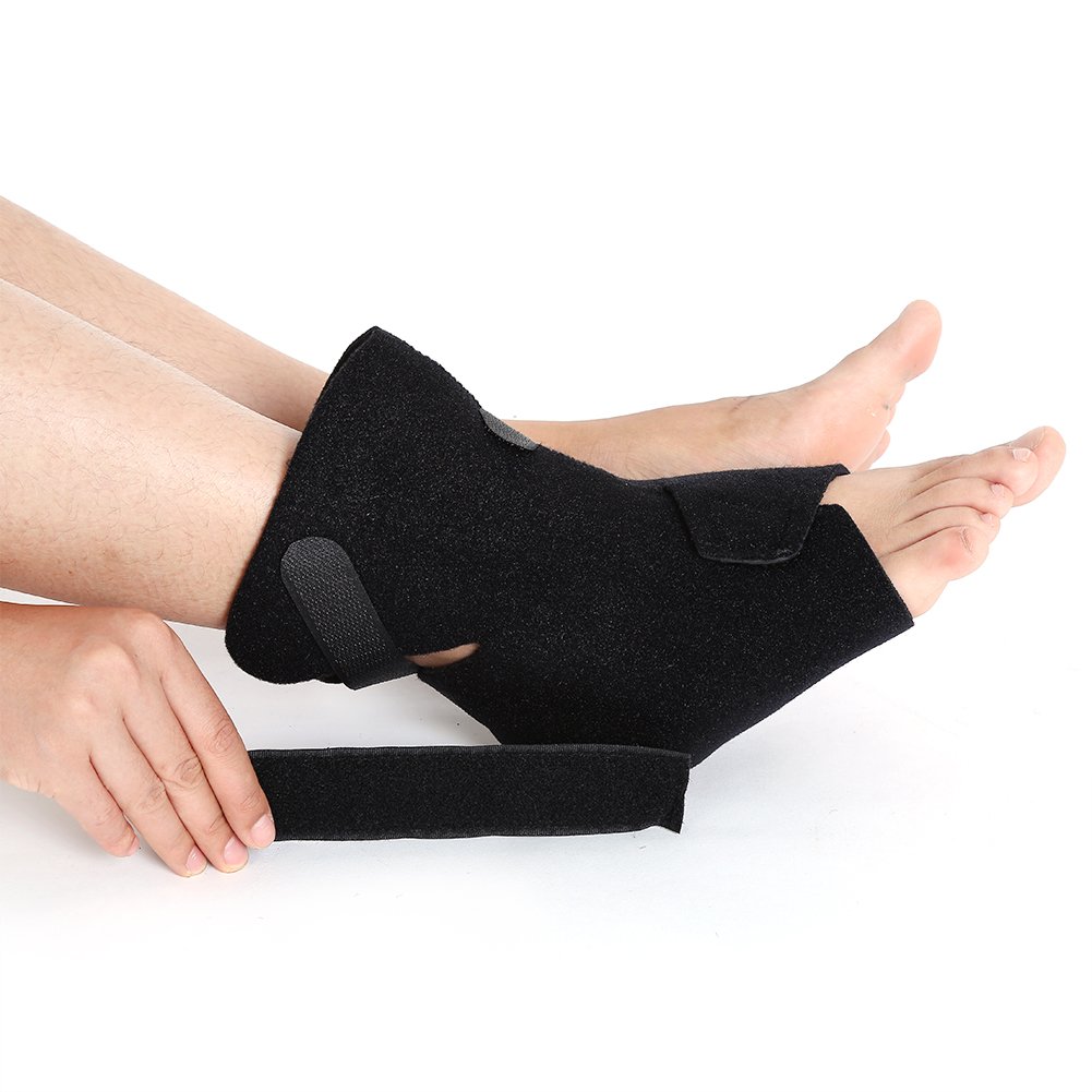 Plantar Fasciitis Splint Protector, One Size Adjustable Plantar Dorsal Support Brace Night Splint Supports Elastic Achilles Tendon Drop Foot Protector Orthosis : Beauty